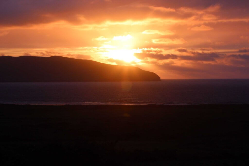 Ireland beach sunset